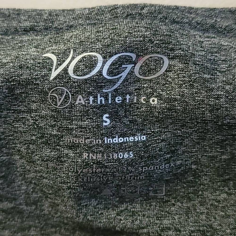 VOGO Capri Leggings Size S Black Purple Activewear Athletic Athletica Womens​ - Picture 6 of 7